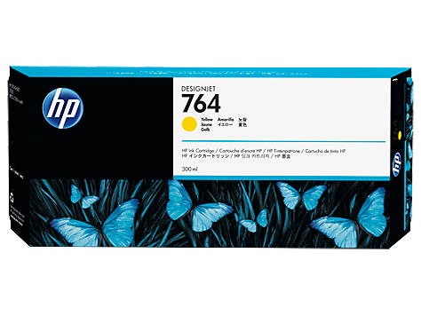 HP 764 300-ml Yellow DesignJet Ink Cartridge (C1Q15A)