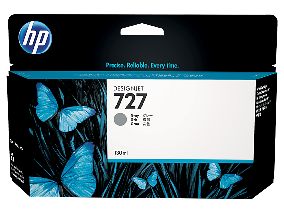 HP 727 130-ml Gray DesignJet Ink Cartridge (B3P24A)