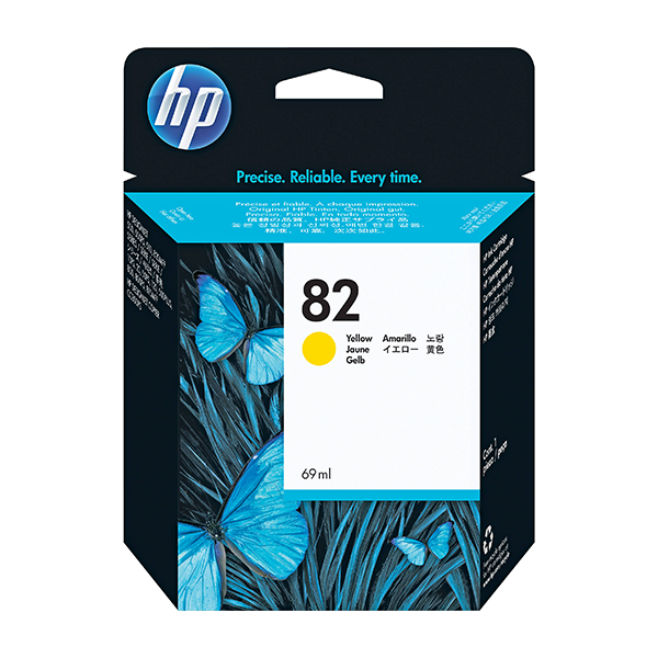 HP 82 69-ml Yellow DesignJet Ink Cartridge (C4913A)