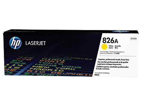 HP 826A Yellow Original LaserJet Toner Cartridge (CF312A)