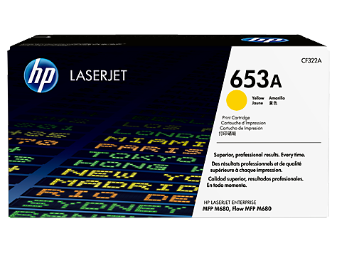 HP 653A Yellow Original LaserJet Toner Cartridge (CF322A)