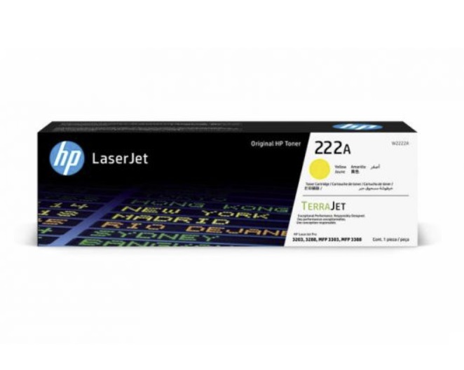 Hình của HP 222A Yellow Original LaserJet Toner Cartridge (W2222A)